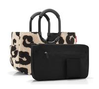 reisenthel Sac shopper beige noir pour femme - Loopshopper M Teddy Leo Cream 359344