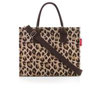 Reisenthel Daily Shopper Business — motif léopard (leo) — macchiato