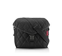 reisenthel Saddle bag M rhombus noir - Sac à bandoulière élégant au look de sacoche