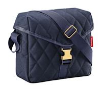 reisenthel saddle bag M, sac à bandoulière, style sac de selle, Rhombus Midnight Gold, 3.5 L, EL4110