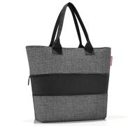 reisenthel shopper e1, Einkaufstasche, Tragetasche, Tasche, Handtasche, Polyestergewebe, Twist Silver, 12 L / 18 L, RJ7052