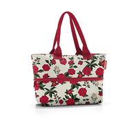 reisenthel shopper e1 garden white - grand sac en tissu polyester résistant et durable