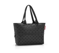 reisenthel shopper e1 - Grand sac - Espace pour les petits et les grands achats, Glossy Dots Black, Taille unique, shopper e1 Glossy Dots Black