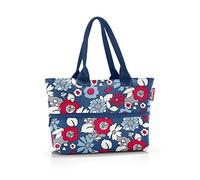reisenthel shopper e1 - Sac grand volume en tissu polyester de haute qualité, Couleur:florist indigo