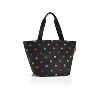 reisenthel shopper m, sac pour les courses, sac à provisions, dots / noir à pois multicolores, ZS7009