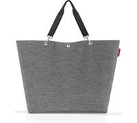 reisenthel shopper XL, Einkaufstasche, Tragetasche, Strandtasche, Tasche, Polyestergewebe, Twist Silver, 35 L, ZU7052