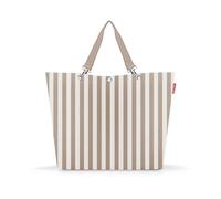 reisenthel Shopper XL - Sac de courses spacieux et sac à main élégant en un - En matériau imperméable, Summerstripes Coffee, Taille unique pour tous, Contemporain