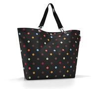 reisenthel shopper XL - sac de shopping pour vos courses, 1 poche intérieure zippée et poche pour téléphone portable, 2 anses, ouverture avec fermeture zippée, volume 35l, en motif dot