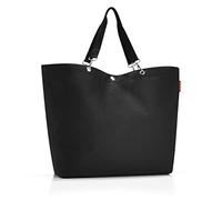 reisenthel shopper XL - sac de shopping pour vos courses, 1 poche intérieure zippée et poche pour téléphone portable, 2 anses, ouverture avec fermeture zippée, volume 35l, en black