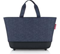 Reisenthel Shoppingbasket, Einkaufswagen, Schwarz, Blau, Polyester, 100 % polyester recyclé de première qualité, 22 l, 280 mm