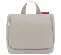 reisenthel toiletbag, Kulturbeutel, Kosmetiktasche, Kulturtasche, Herringbone Sand, 3 L, WH6049
