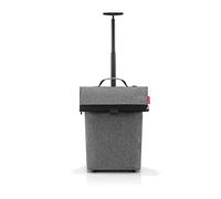 reisenthel Trolley M - Chariot de Courses spacieux avec Beaucoup d'espace de Rangement et Une Fermeture zippée, fabriqué en matériau déperlant, en Twist Silver