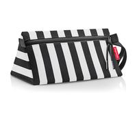 reisenthel Maxi Case - Trousse de Maquillage Triangulaire - Grand Compartiment Principal, Poche intérieure et dragonne Pratique, Été à Rayures Noires, Einheitsgröße, Moderne et Intemporel