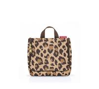 reisenthel Trousse de Toilette Pratique avec Crochet, matériau imperméable, Leo Macchiato, Regular, Sac de Toilette Léo Macchiato