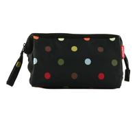 reisenthel travelcosmetic dots - trousse de toilette, volume 4l, armature métale intégrée, dragonne, poche intérieure zippée, 3 élastiques de maintien à la paroi intérieure