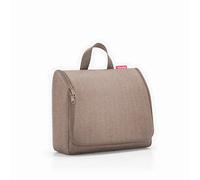 Reisenthel Trousse de toilette XL, pratique avec crochet, matériau imperméable, Chevron moka 28 cm