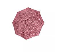 reisenthel Umbrella Pocket Classic - Parapluie Taille Compact avec Ouverture Manuelle, Cadre Sportif Couleur Noir en Acier et Fibre de Verre, résistant au Vent, en Rouge