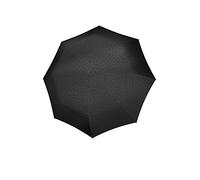 reisenthel Umbrella Pocket Classic - Parapluie Taille Compact avec Ouverture Manuelle, Cadre Sportif Couleur Noir en Acier et Fibre de Verre, résistant au Vent, en Print Noir Hot