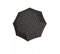 reisenthel Umbrella Pocket duomatic - Parapluie Taille Compact avec Ouverture et Fermeture Automatique, Cadre Sportif en Noir en Acier et Fibre de Verre, résistant au Vent, en Motif Dot