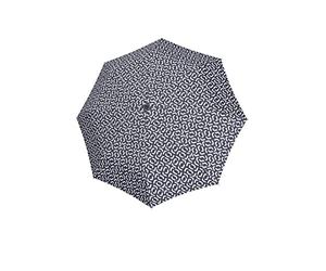 reisenthel Umbrella Pocket duomatic - Parapluie Taille Compact avec Ouverture et Fermeture Automatique, Cadre Sportif en Noir en Acier et Fibre de Verre, résistant au Vent, en Bleu Marine Signature