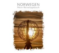 Reisetagebuch Norwegen Tagebuch Geschenk für die Reise | interaktives Travel Journal für Skandinavien | Ideal für einen Roadtrip Camping Rundreise oder Kreuzfahrt | Für 4 Wochen | Cover: Nordkap