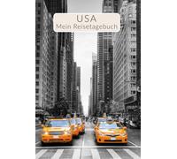 Reisetagebuch USA Geschenk für New York Work & Travel Auslandsjahr oder Rundreise | abwechslungsreich illustriertes travel journal für bis zu 4 Wochen | Reisebuch Achtsamkeitstagebuch mit Reiseplanung