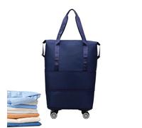 Reisetasche - Trolley-Reisetasche - Reisetasches | Erweiterbare Reisetasches Mit Rollen | Leichtes Design, Großes Fassungsvermögen Für Wochenendtrips, Geschäftsreisen Und Familienurlaube