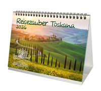 Reisezauber Calendrier de table Toscane DIN A5 pour vacances Florence 2026 Italie méditerranéenne Seelenzauber