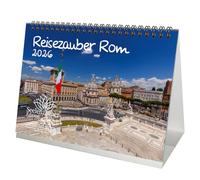 Reisezauber Rome Calendrier de table DIN A5 pour vacances 2026 méditerranéen Italie Seelenzauber