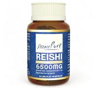 Reishi 6500 mg, Essence Pure, 60 Gélules | Extrait Concentré 20:1 de Ganoderma Lucidum, Vitamine C, Haute Puissance, Défenses Immunitaires et Action Antioxydante