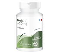 Reishi 650mg - avec 1950mg de poudre de Reishi par dose journalière - champignon vital - 90 gélules - hautement dosé - végétalien - suppléments d'Allemagne | Vitamintrend