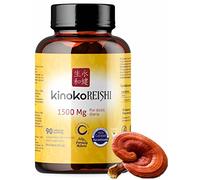 Reishi Pure 1500mg - 90 Gélules avec 50% Polysaccharides Bêta-Glucanes, Ganoderma Lucidum, Sans Stéarate de Magnésium