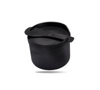 REISHUNGER Cuiseur à Riz Micro-Ondes - 1,7 L - Noir | Pour un riz parfaitement cuit en seulement 12 minutes