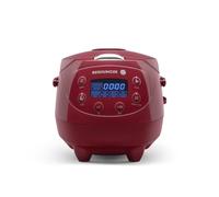 REISHUNGER Cuiseur à riz numérique compact - 0,6 L - bordeaux | Fonction de maintien au chaud, minuterie et cuve haut de gamme - Multicuiseur et cuiseur vapeur - 8 programmes y 7 phases