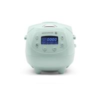 Reishunger Mini Auto Cuiseur Riz (rice cooker) Japonais et Vapeur Menthe avec la Fonction de Maintien au Chaud et Bol en Céramique, dont Cuillère et Tasse à Mesurer - 0.6 l pour 1-3 personnes