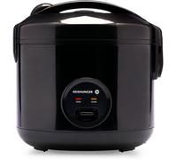 REISHUNGER Cuiseur riz (rice cooker) & cuiseur à vapeur Noir avec fonction de maintien au chaud - 1.2 l pour 1-6 personnes