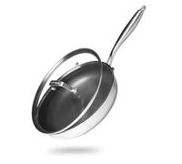 REISHUNGER Poêle en acier inoxydable revêtue - en acier inoxydable (⌀ 28 cm) - résistante au four jusqu'à 220 degrés - Parfaite pour une cuisson douce sur tous types de plaques