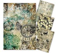 Reispapier Decoupage Bastelpapier Ciao Bella für A4-Decoupage - Time Capsule