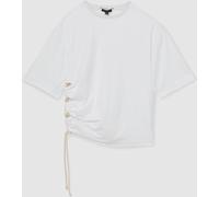Reiss Atelier Cotton Cut-Out Rope-Cord Top