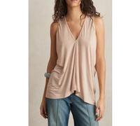 Reiss Drape V Neck Top Pink Taille: S | Tanktops Outlet | Femme | Rose