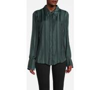 Reiss Felicity-striped Button-down Shirt Emerald Taille: 6 | Chemises Outlet | Femme | Vert