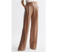 Reiss Lizzie-wideleg Sequin Tro Nude Taille: 4 | Évasés pantalons Outlet | Femme |