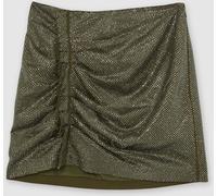 Reiss Mini-jupe froncée avec ornements de cristaux Reiss Jules Vert kaki EU 46 (UK 18)