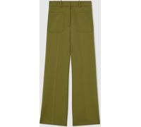 Reiss Pantalon évasé Reiss Priya taille haute en sergé
