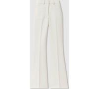 Reiss Pantalon évasé Reiss Priya taille haute en sergé