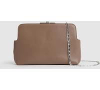 Reiss Pochette en cuir effet serpent Reiss Bethany