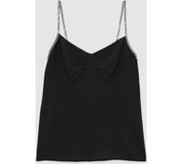 Reiss Reiss Black Alessia Chain-Strap Cami Top