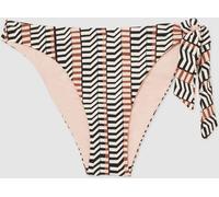 Reiss Reiss Black/Brown Charlie Chevron-Stripe Bikini Bottoms