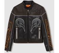 Reiss Reiss Black Champion McLaren F1 Team Leather Biker Jacket