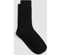 Reiss Reiss Black Felicia Cotton Blend Ribbed Loafer Socks